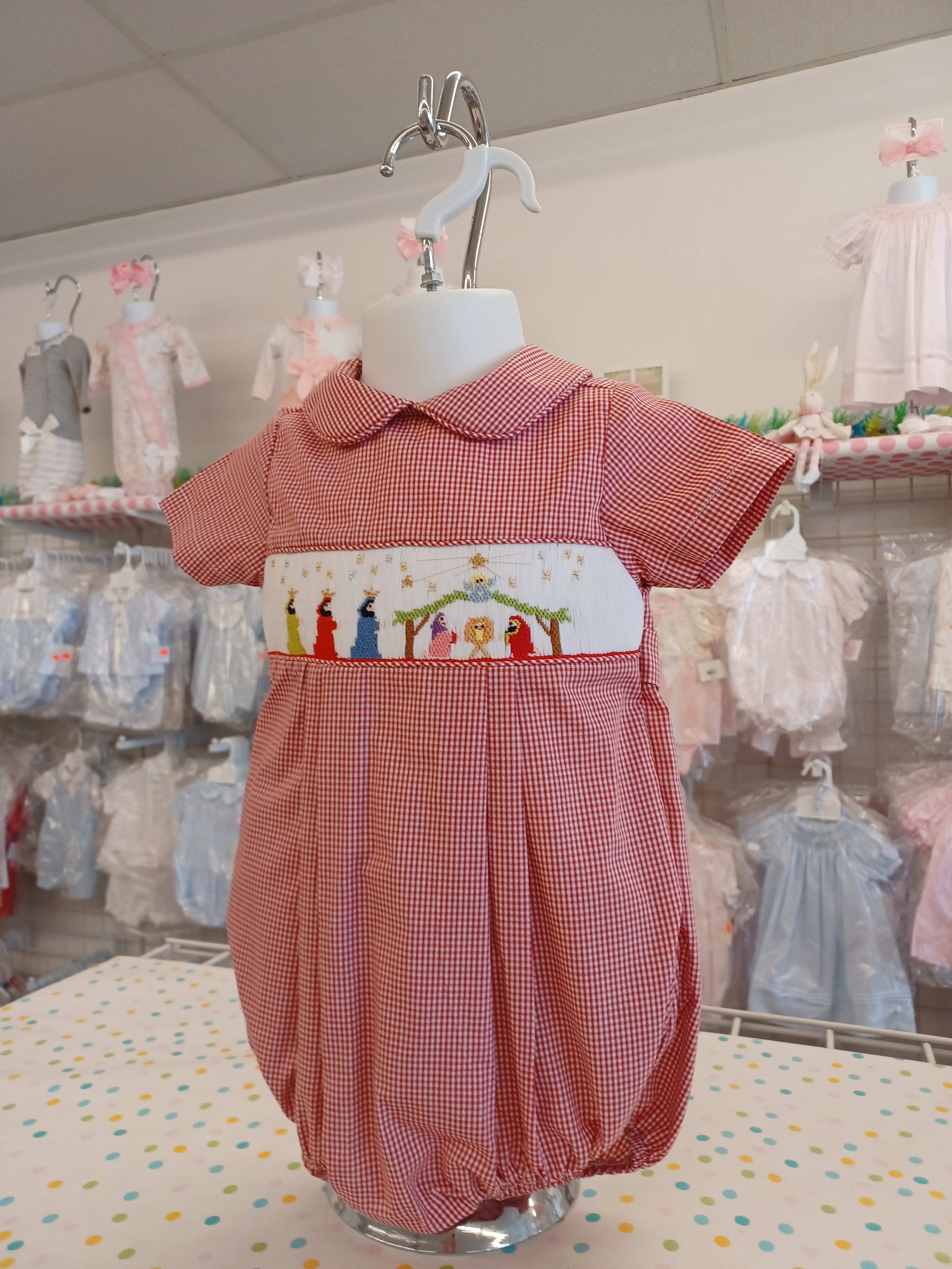 nativity christmas dress Nativity Smocked Dress