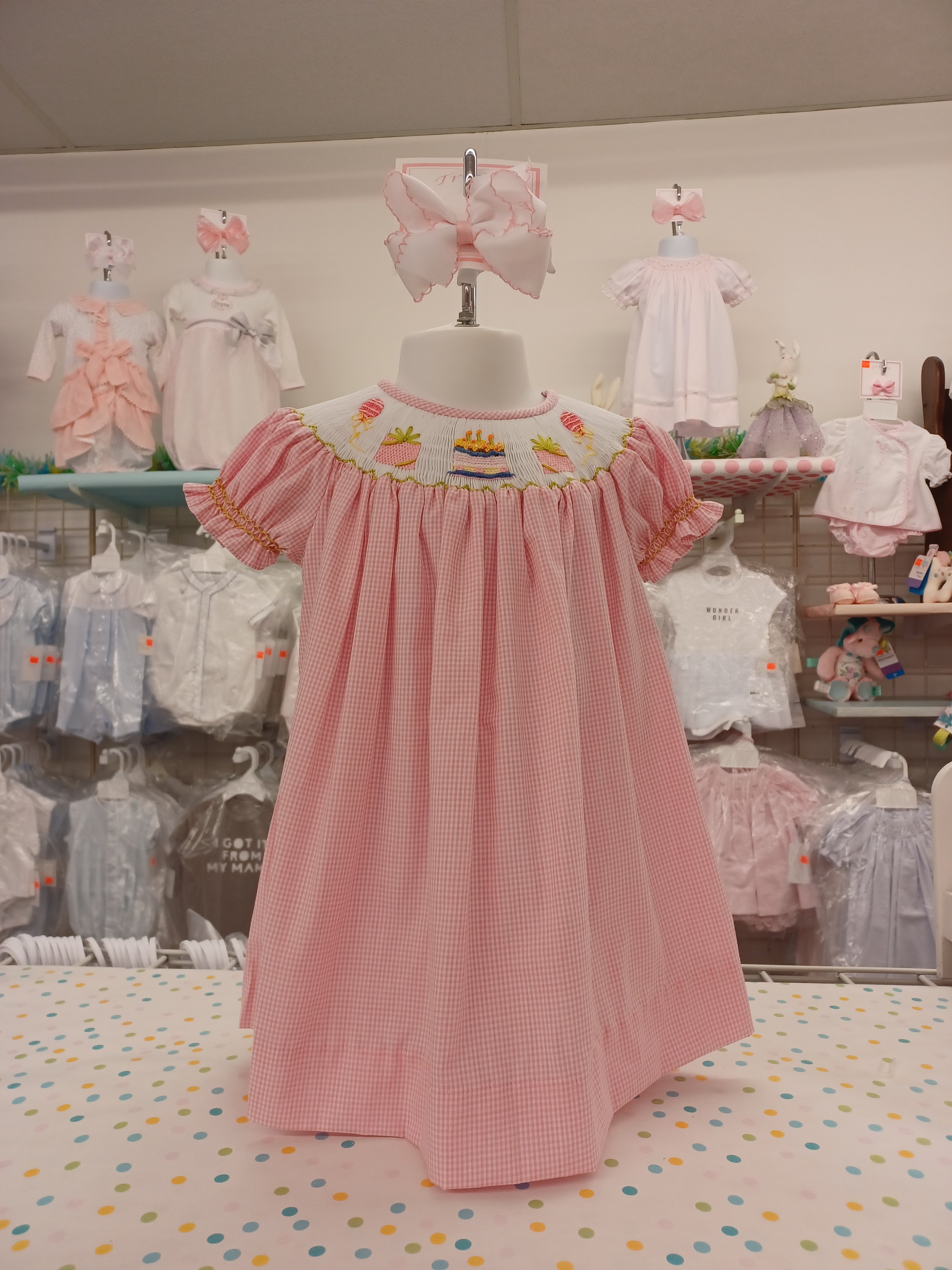 BIRTHDAY HAND SMOCKED DRESS | Tricia's Baby Station BIRTHDAY HAND SMOCKED DRESS | Tricia's Baby Station
