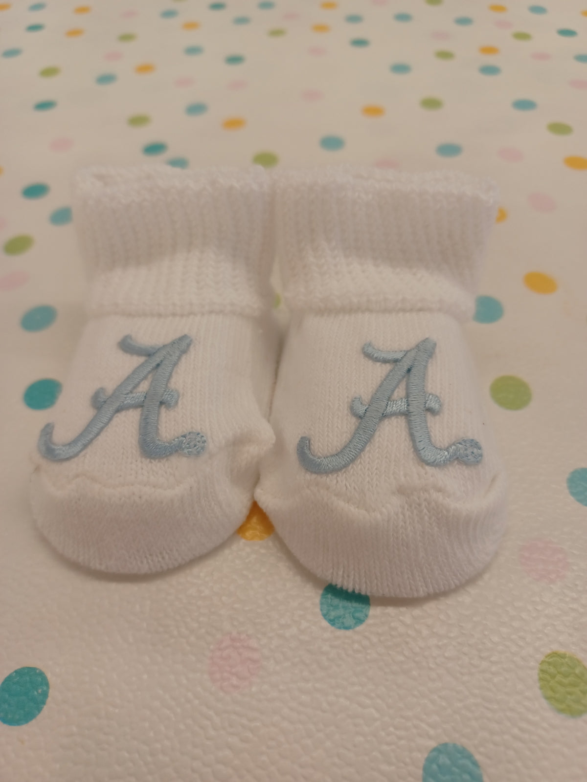 Alabama Booties With Blue Script A