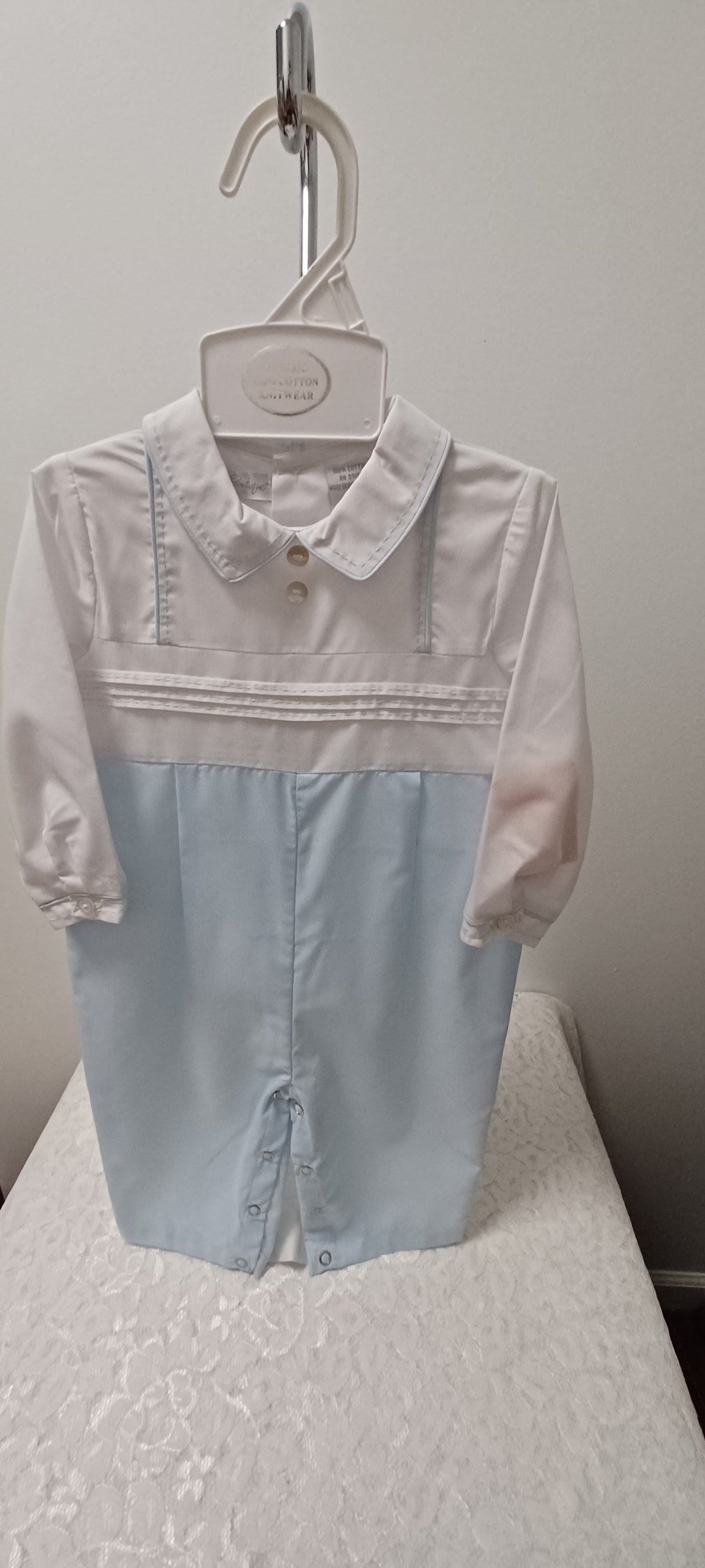 Boys Blue And White Longall