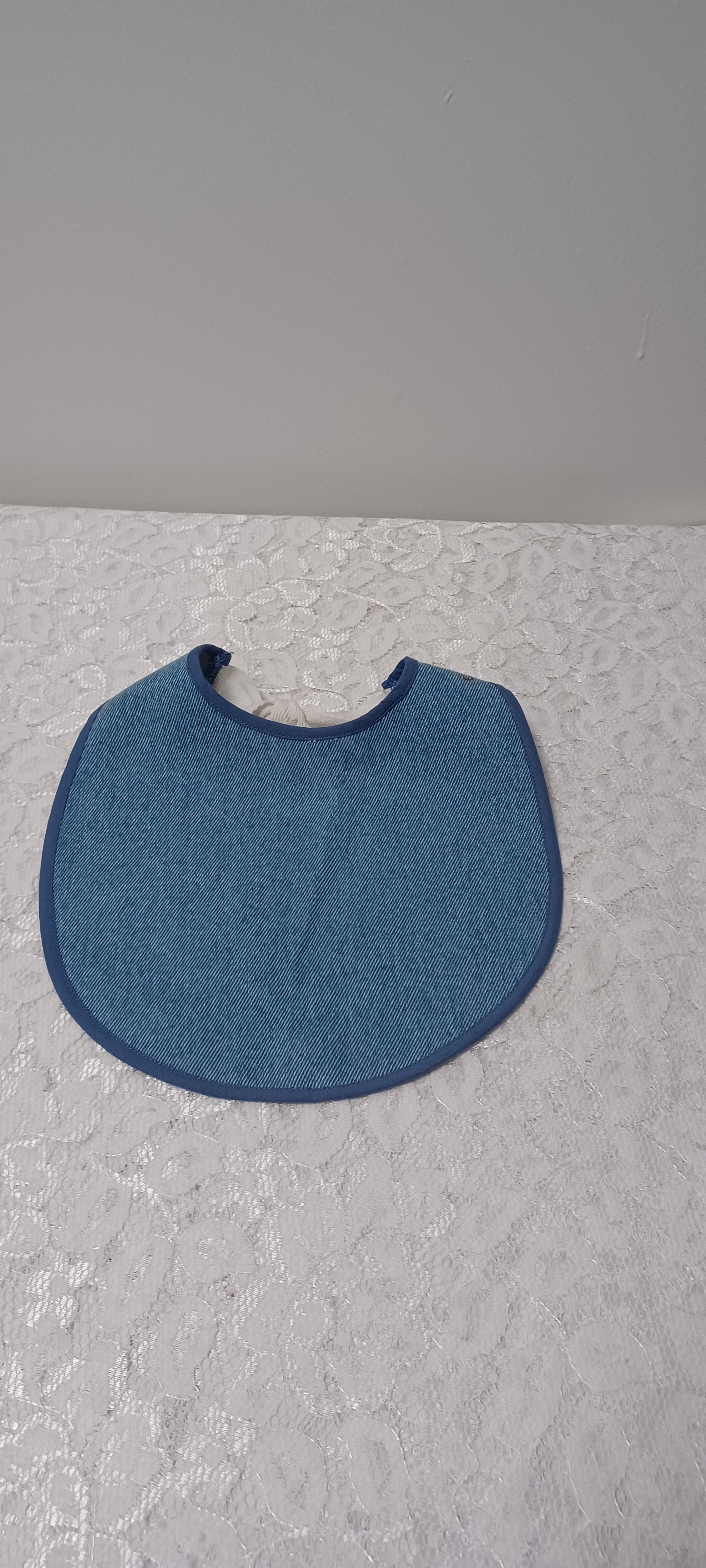 Blue Bib With Navy Trim