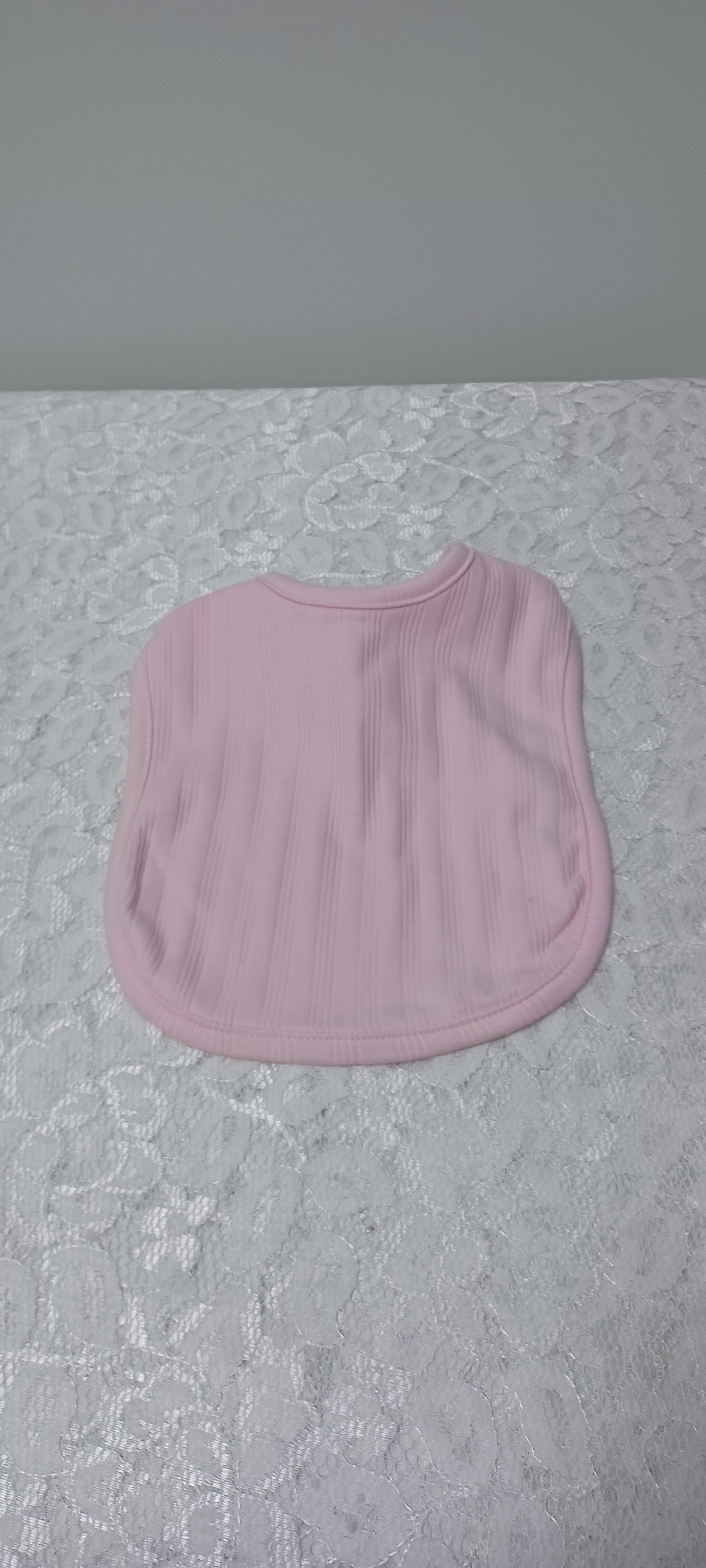 Pink Knit Bib